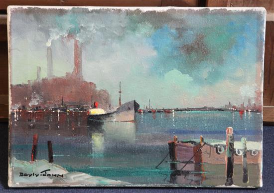 § Cecil Rochfort DOyly John (1906-1993) View of Battersea 10 x 14in. unframed.
